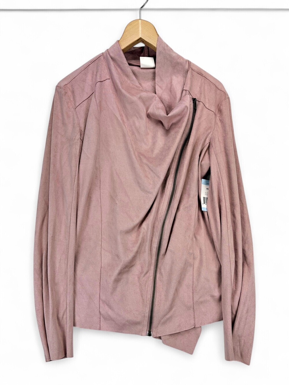 Mote Pink Asymmetrical Zip Jacket Women's L